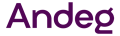 Logo morado sobre fondo blanco